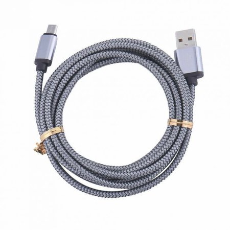 SANOXY 2M / 6FT Micro USB Fast Charger Data Sync Cable Cord Silver SANOXY-CABLE21